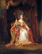 George Hayter Coronation portrait of Queen Victoria painting